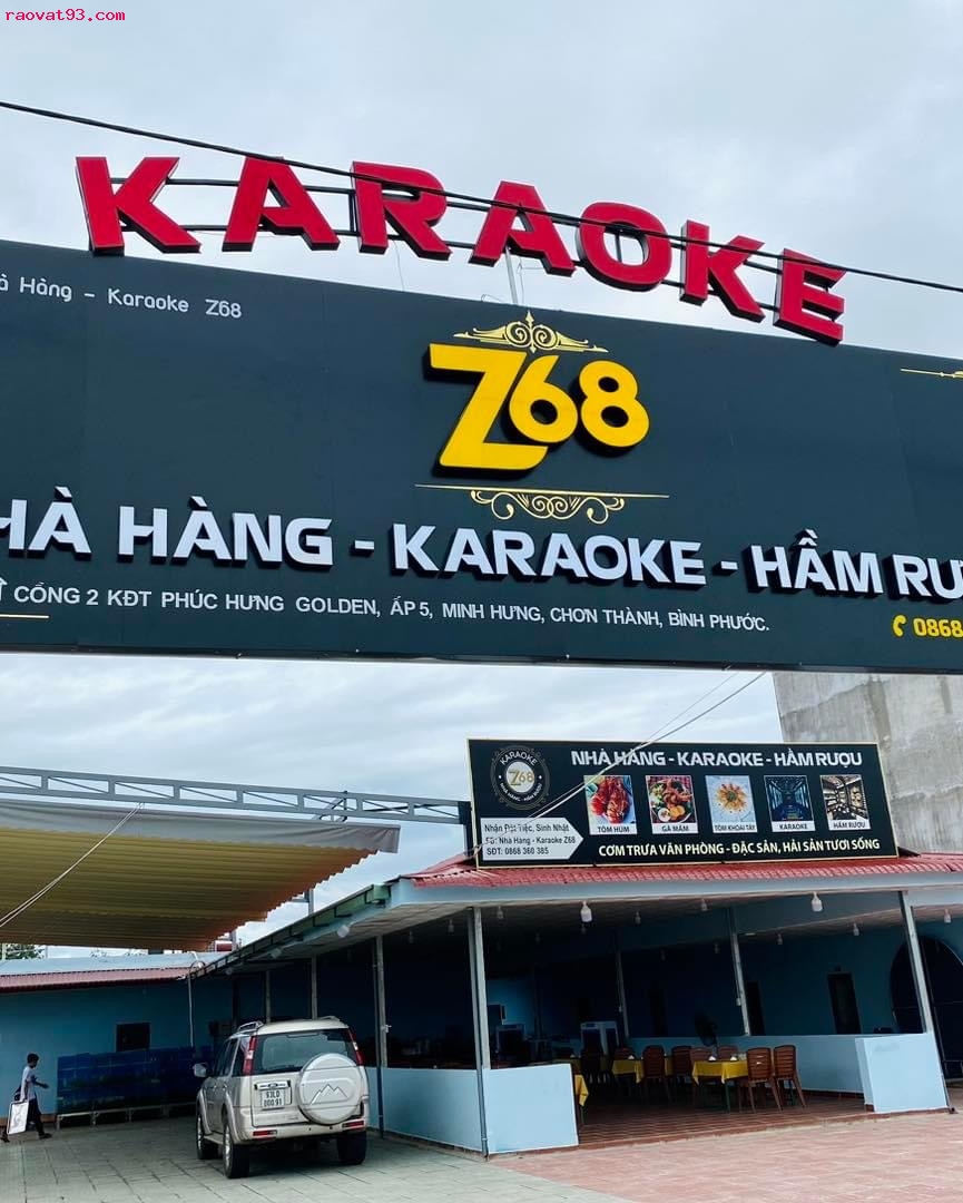 Nhà hàng karaoke Z68 khuyến mãi giảm 10%